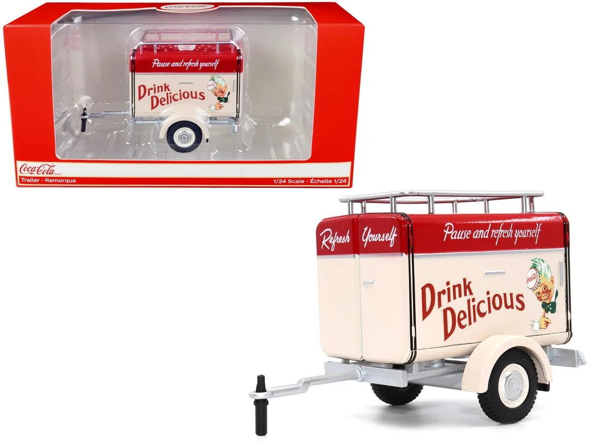 Motor City Classics Motor City Classics Coca-Cola Travel Trailer Cream/Red 1/24 Diecast — product photo