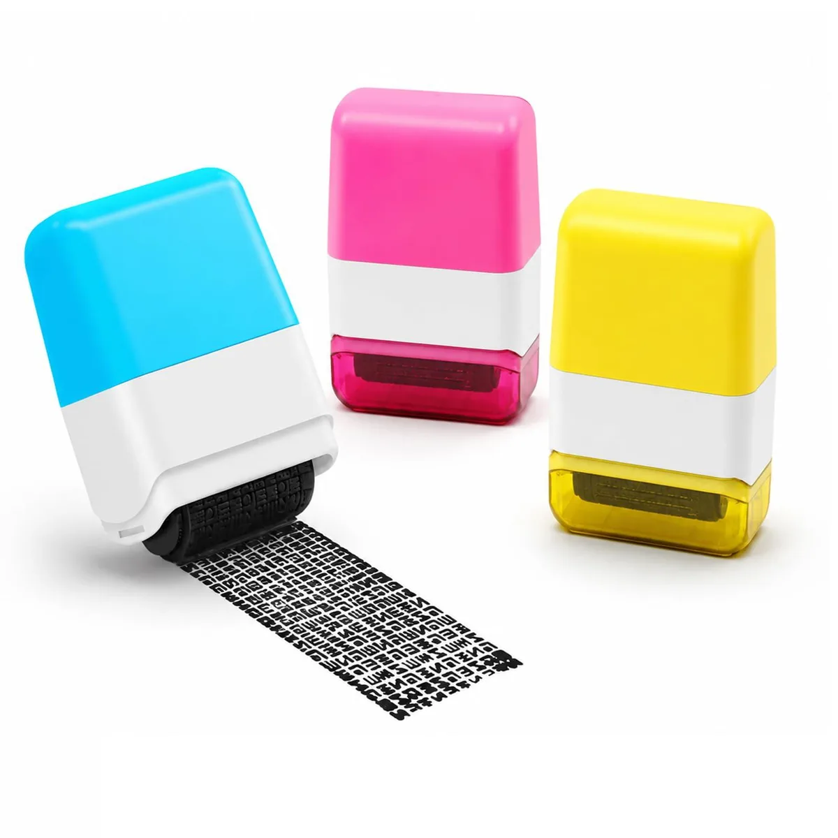  hdsgds 8251 Identity Theft Protection Roller Stamp 3 Colors 1.2-Inch .01 lb — product photo