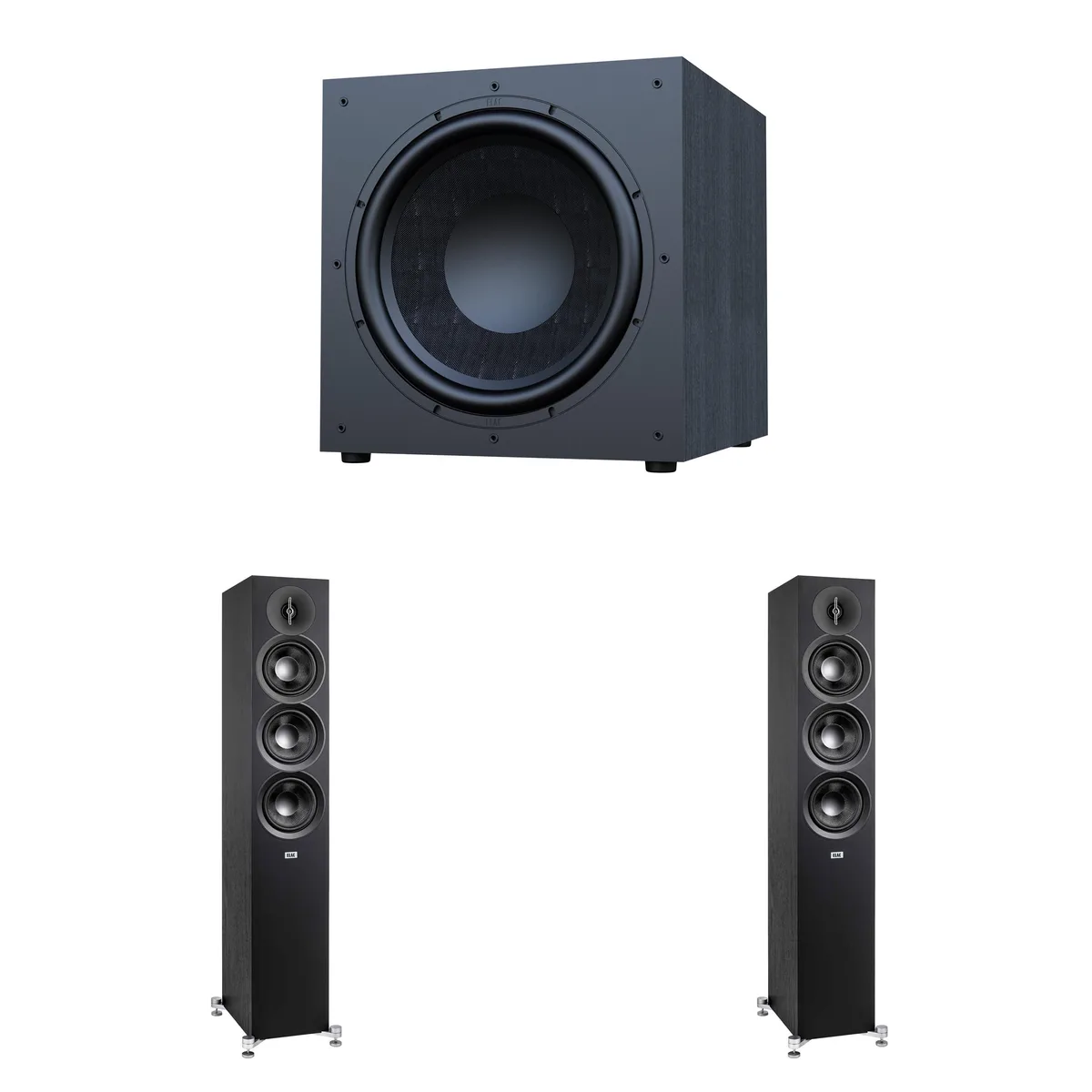 Elac Elac Debut 3.0 DF53 Tower Speakers Pair with DS153 15" Subwoofer — product photo