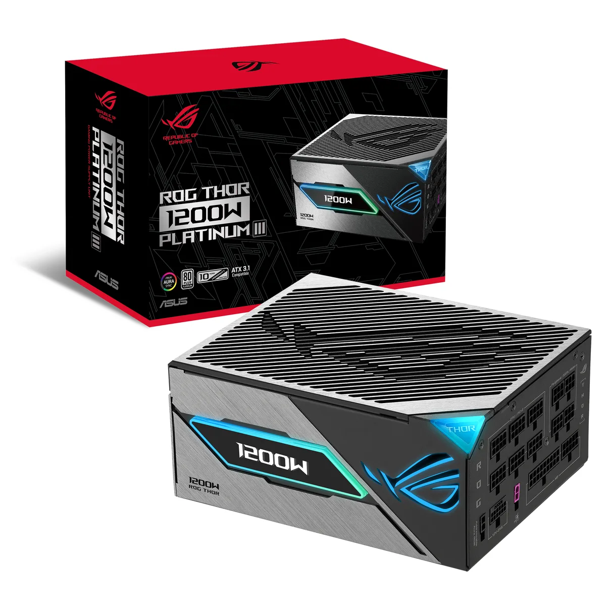 ASUS ASUS ROG-THOR-1200P3-GAMING 1200W Platinum III power supply — fotografie produktu