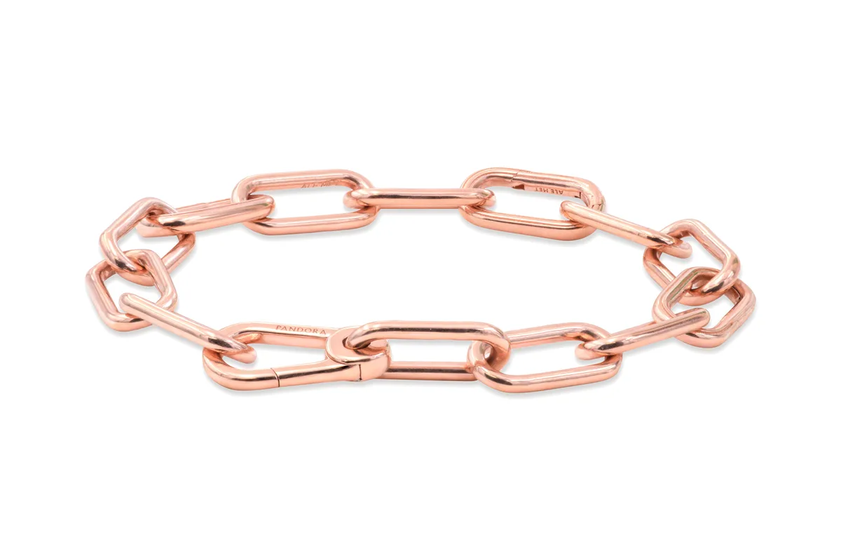 PANDORA PANDORA ME Medium-Link Chain Bracelet 14ct Rose Gold-Plated — product photo