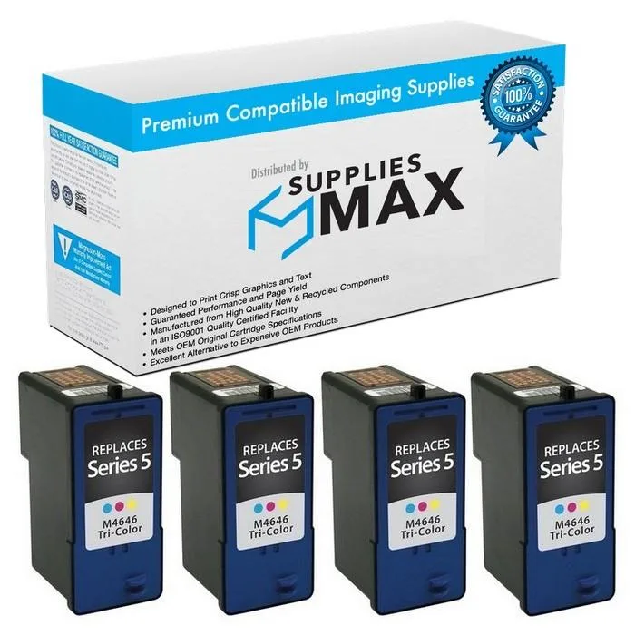 SuppliesMax SuppliesMax Dell 4CL922N remanufactured inkjet cartridge 4-pack — product photo