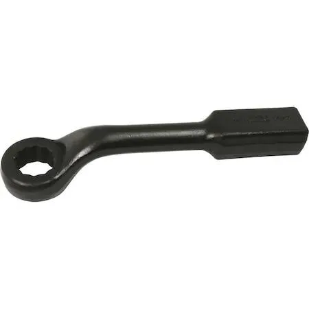 Gray Tools 1-7/16 inch 12-point 45-degree offset striking face box wrench, black oxide finish