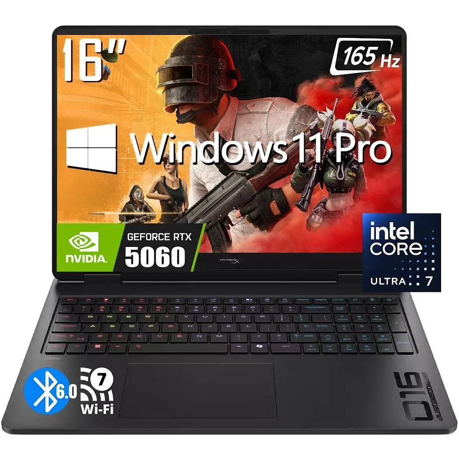 HP HP OMEN 16" Gaming Laptop Intel Core Ultra 7 356H RTX 5060 32GB 1TB — product photo