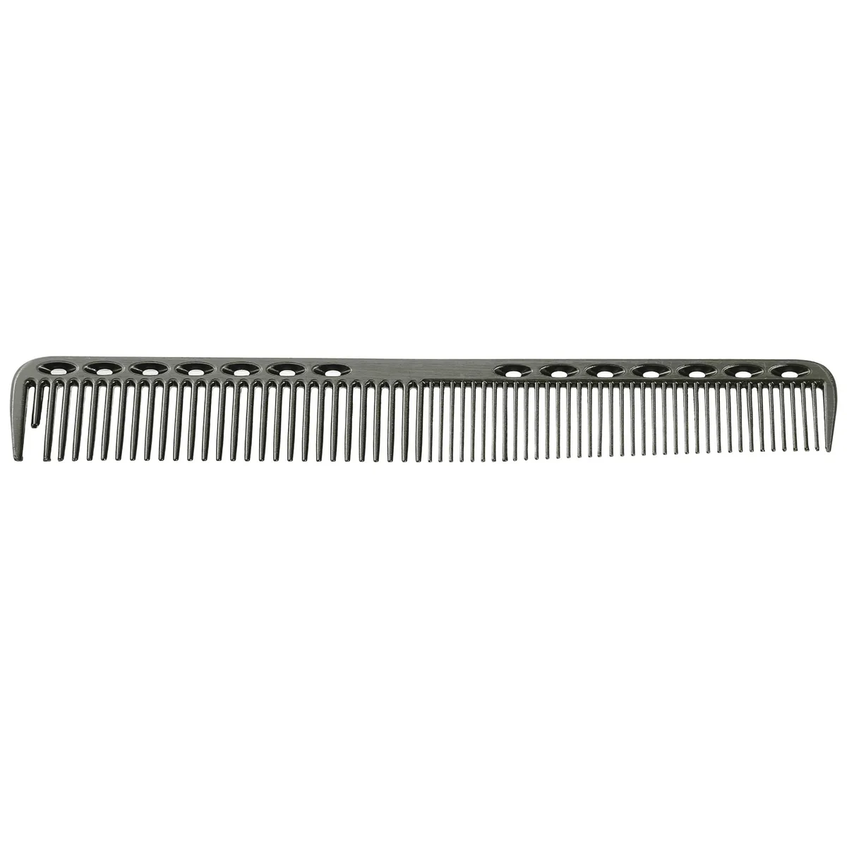 Unique-Bargains Unique-Bargains Detangling Hair Styling Comb Stainless Steel Black 18cm — product photo