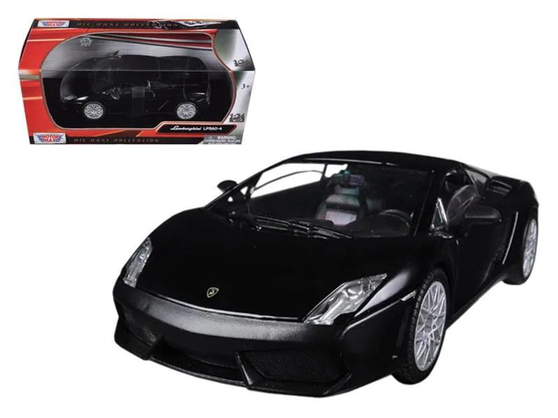 MOTORMAX MOTORMAX Lamborghini Gallardo LP-560-4 Matt Black 1/24 Diecast Vehicle — product photo