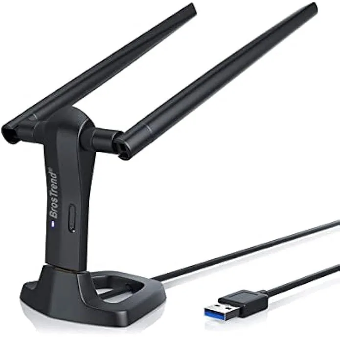 TAURKENAM TAURKENAM USB Wi-Fi Adapter AC1200 Dual Band 2×5dBi Antennas USB 3.0 — product photo