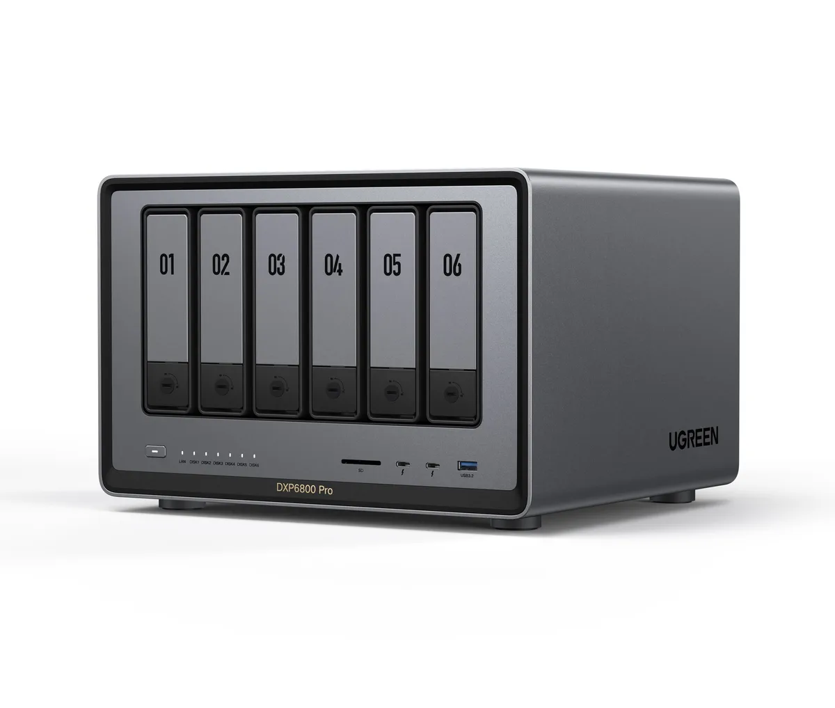 Ugreen Group Limited Ugreen Group Limited DXP6800 Pro 6-Bay NAS Intel i5 1235U 8GB DDR5 — product photo