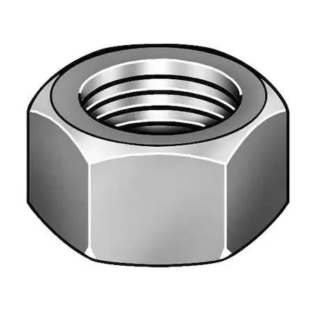 Zoro Select Zoro Select MPB655 Hex Nut 5/16-24 Grade 2 Chrome Steel 17/64 in 50 Pack — product photo