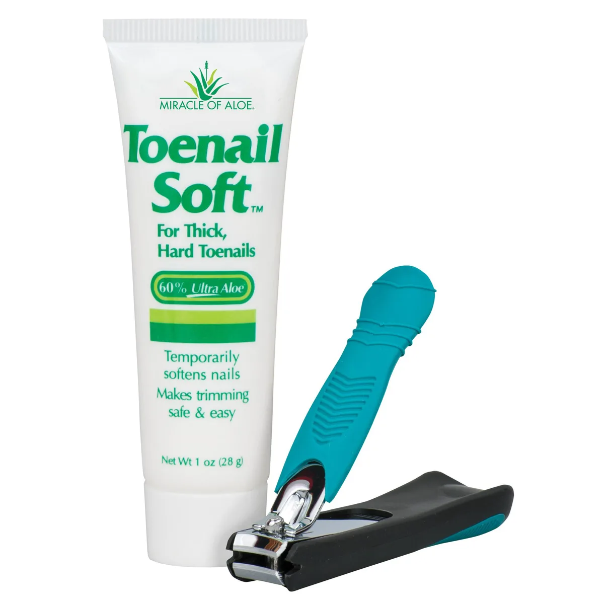 Miracle of Aloe Miracle of Aloe Toenail Soft Cream 1 oz with Easy Hold Clipper — product photo