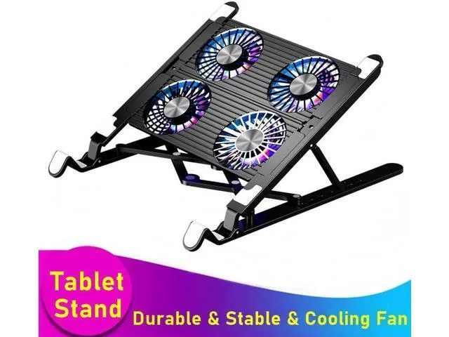 LORDWORLD LORDWORLD Laptop Stand 4 Fan 11-17.3" USB-C Black — product photo