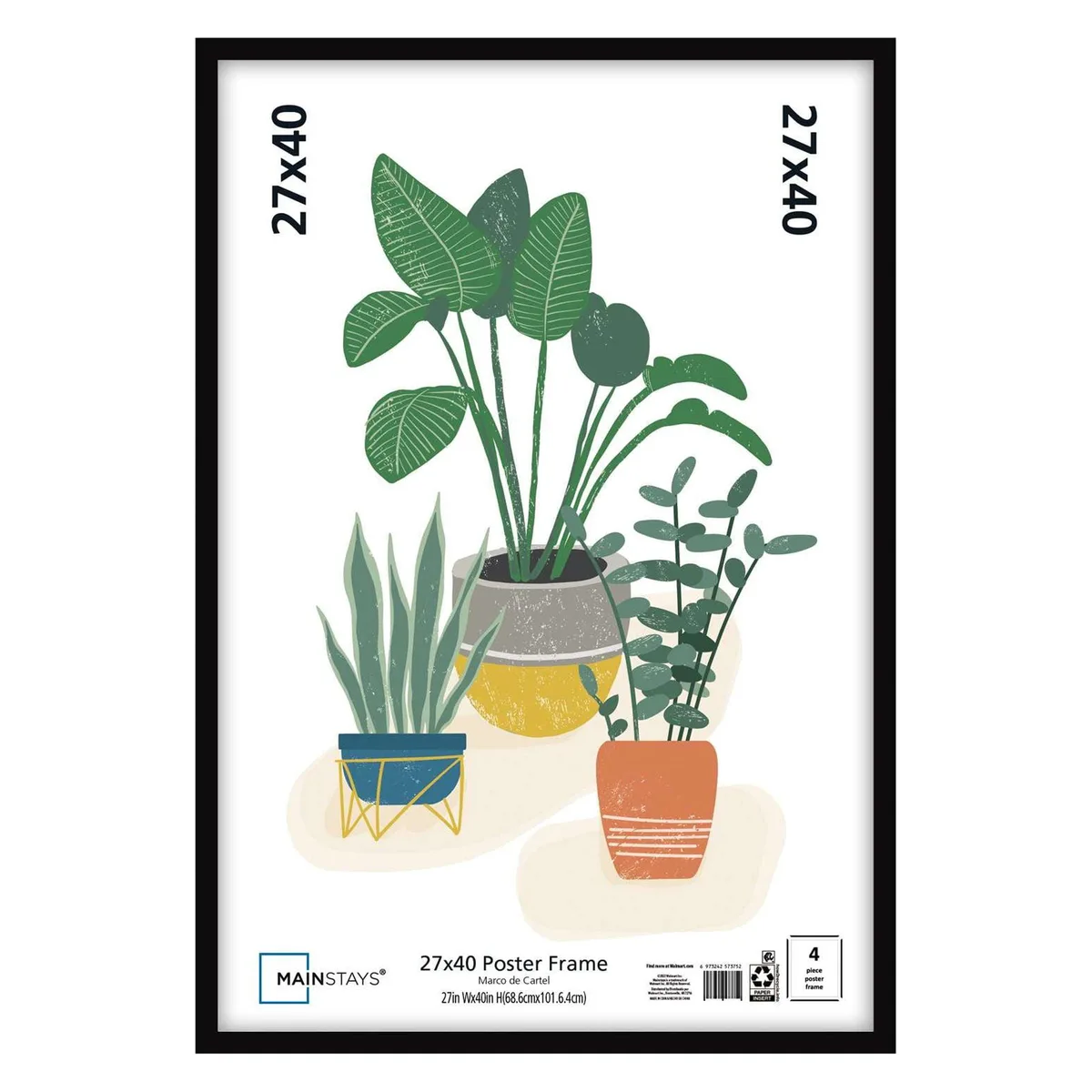 Mainstays Mainstays 27x40 Black Flat Profile Wall Art — product photo