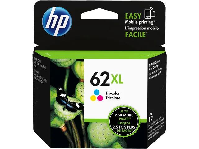HP HP 62XL High Yield Tri-color Ink Cartridge C2P07AN 415 Pages — product photo