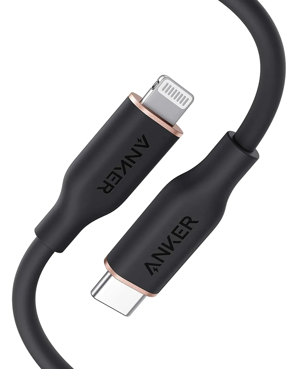 Anker Anker Powerline III Flow USB-C to Lightning Cable 3 ft Black Silica Gel — product photo