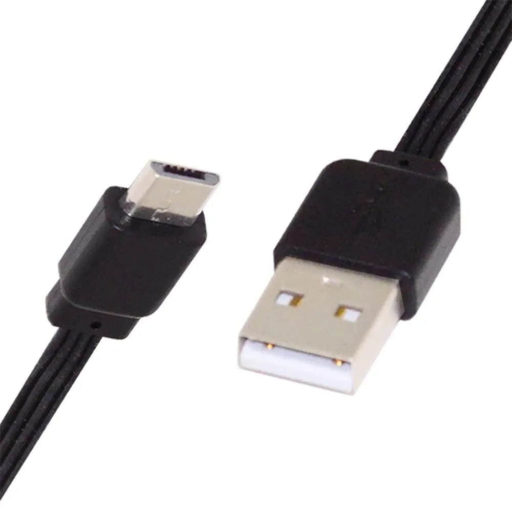 Fervit Fervit 13cm USB 2.0 Type-A Male to Micro USB Male Data Flat Slim FPC Cable — product photo