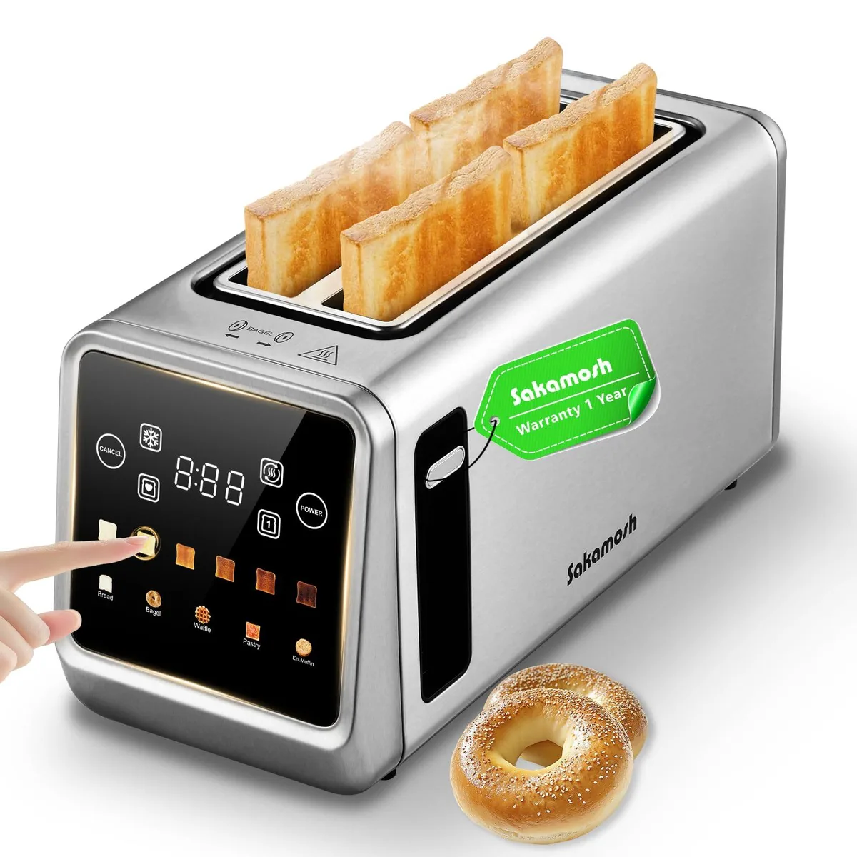 SAKAMOSH TA7703-UL Toaster 2 Slice 1500 W Purple — product photo