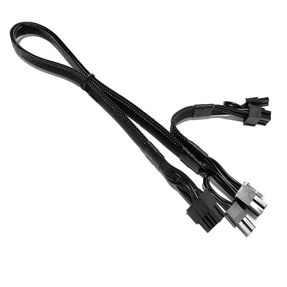  Corsair 8 Pin to Dual 6+2 Pin PCIe Cable 24-Inch 18AWG Braided — product photo