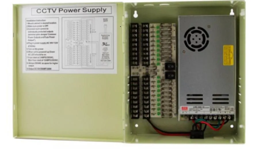 CCTV Imports CCTV Imports 18 Port CCTV Power Box Beige — product photo