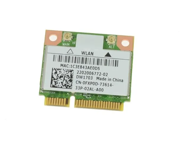 DELL DELL DW1703 Wi-Fi adapter AR5B225 FXP0D 0FXP0D — product photo