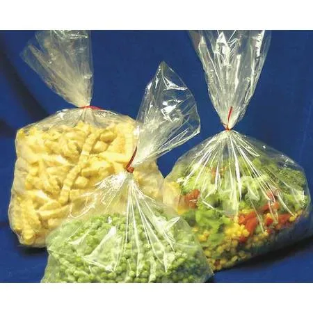 Clear LLDPE utility bag roll, 2000 bags on cored roll