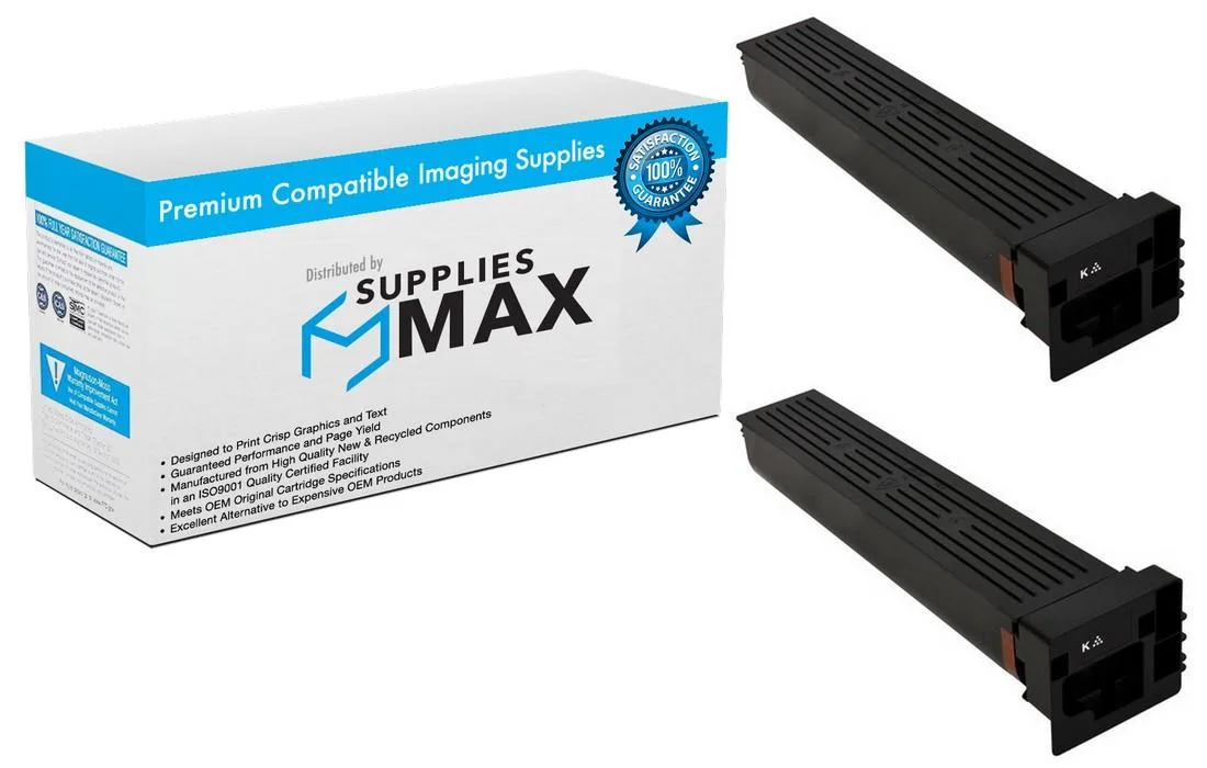 SuppliesMax SuppliesMax KNMA9K8130_2PK Black Toner Cartridge 2-Pack 48000 Pages — product photo