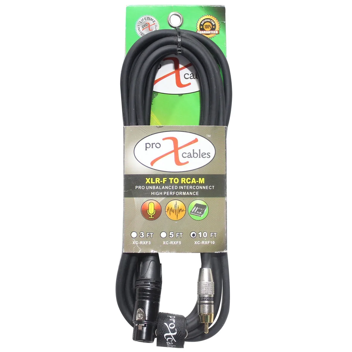 ProX ProX XC-RXF10 10' RCA-M to XLR3-F Audio Cable — product photo