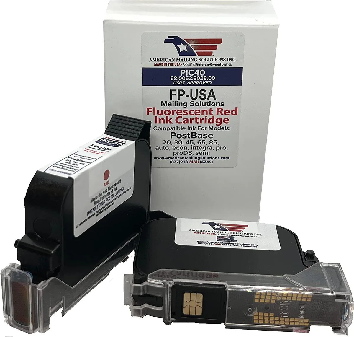 FP FP PIC40 Red Ink Cartridge PostBase 20 30 45 65 85 — product photo