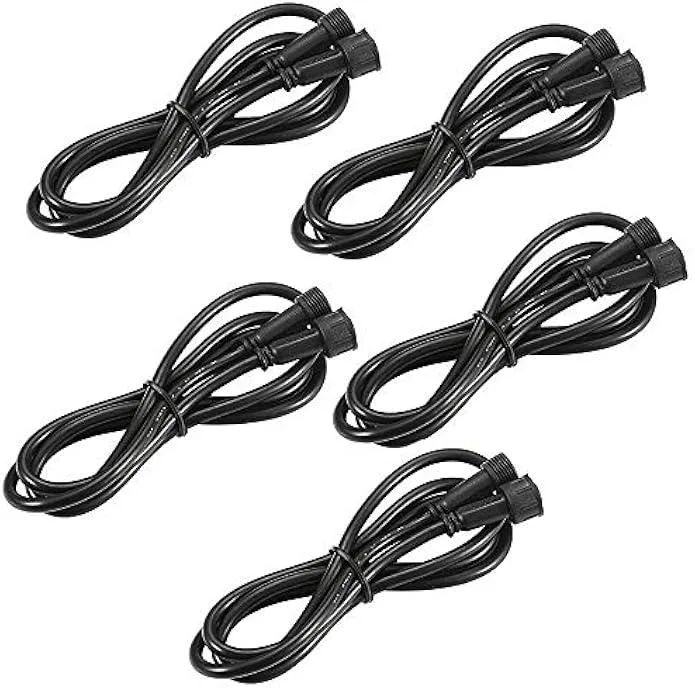 TAURKENAM TAURKENAM 4Pin RGB LED Extension Cable 6.56ft IP67 UL2464 Pack of 5 — product photo