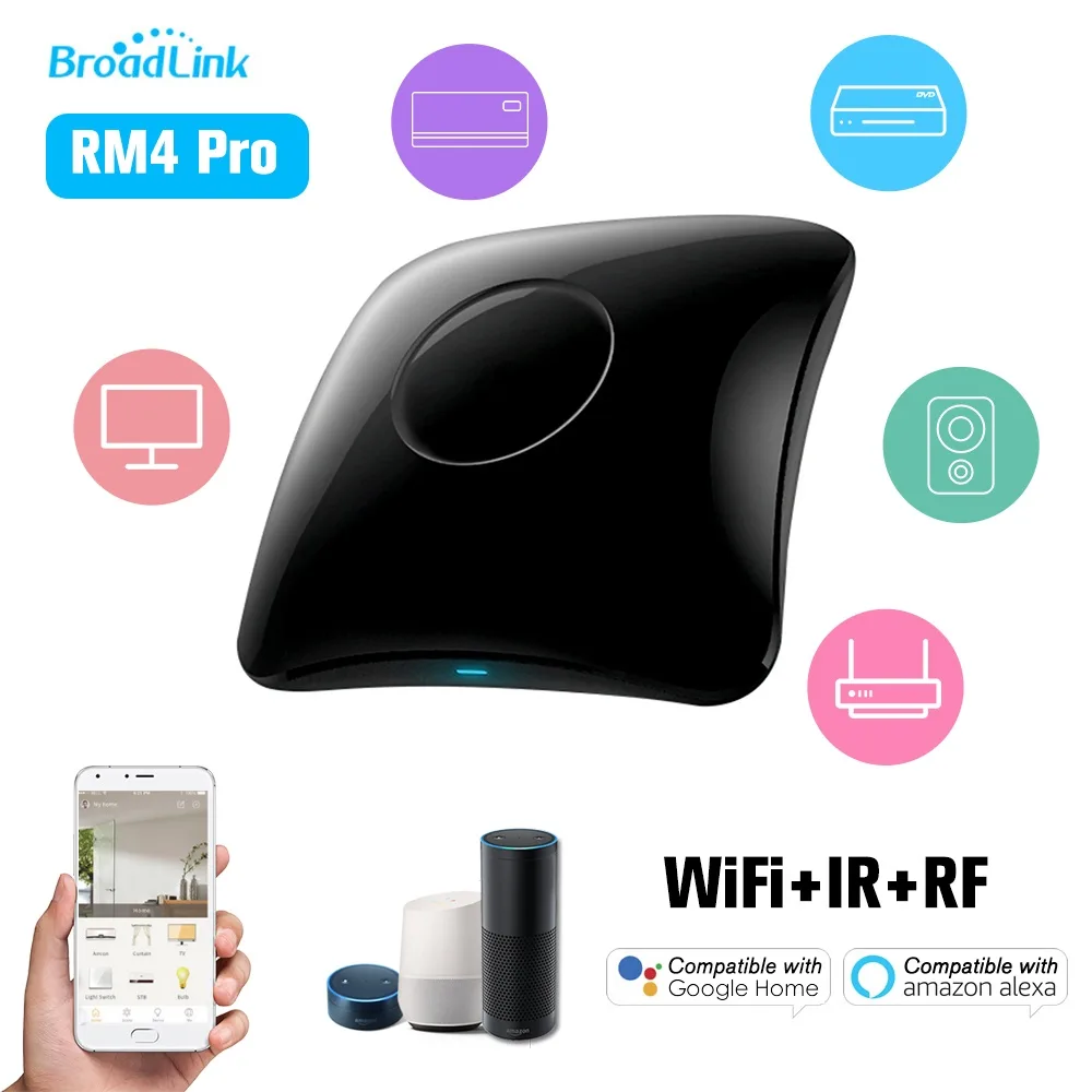 BroadLink BroadLink RM4 Pro universal remote home safety — product photo