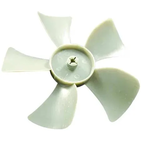 White five-blade plastic propeller 6 5/8 inch diameter 25 degree pitch