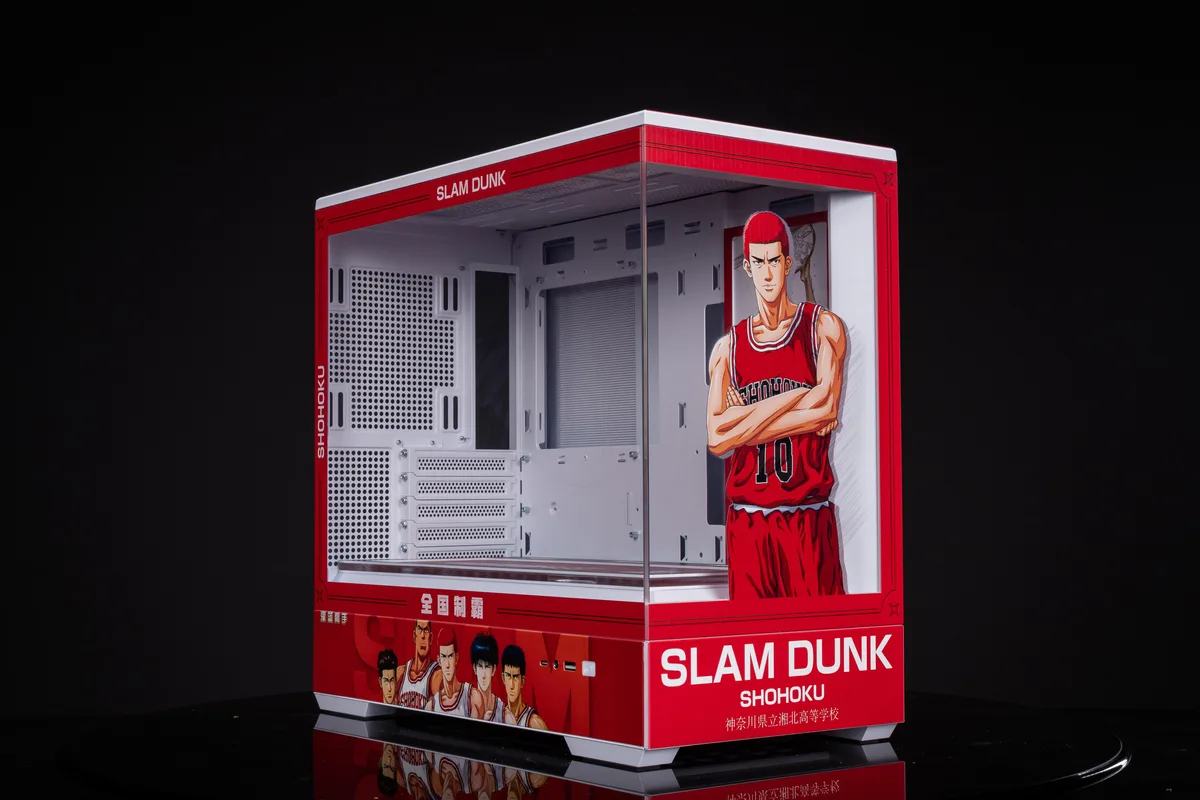 Corn Electronics Corn Electronics Bauhaus Micro-ATX ITX PC Case Slam Dunk Red — product photo