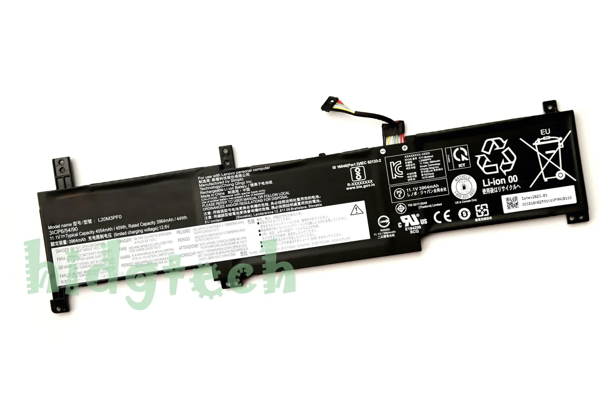 Beisite Beisite L20C3PF0 L20M3PF0 L20L3PF0 45Wh 11.1V laptop battery — product photo