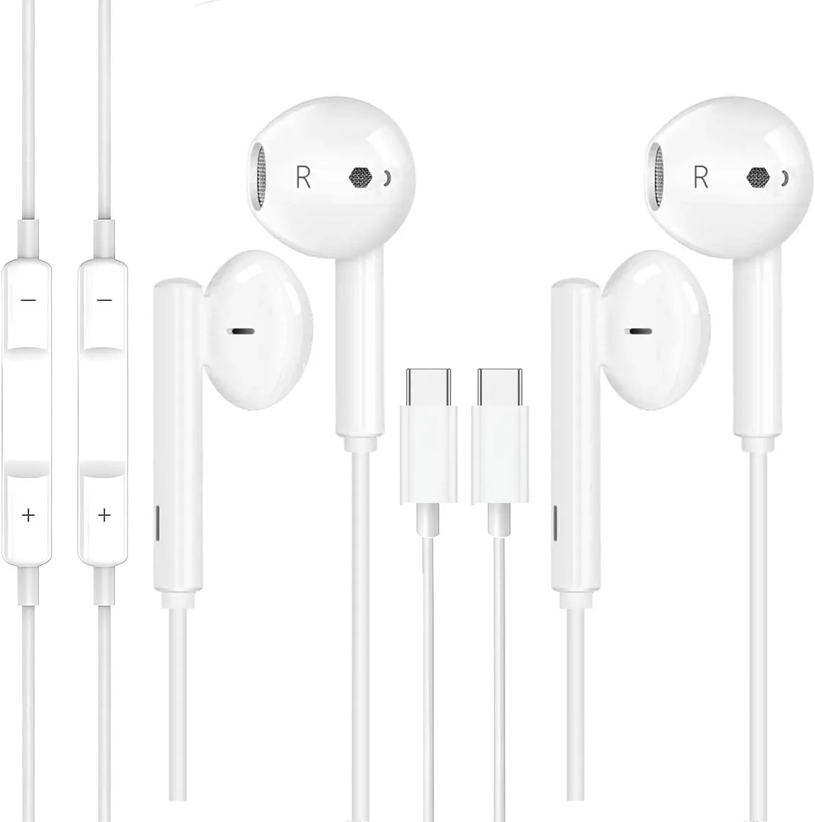 MAONO MAONO 2 Pack Wired USB-C Earbuds MFi Certified — product photo