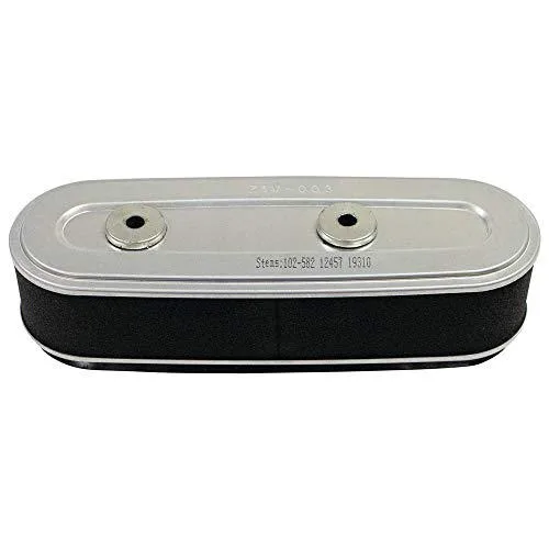 Rectangular air filter combo with pre-filter, light grey finish