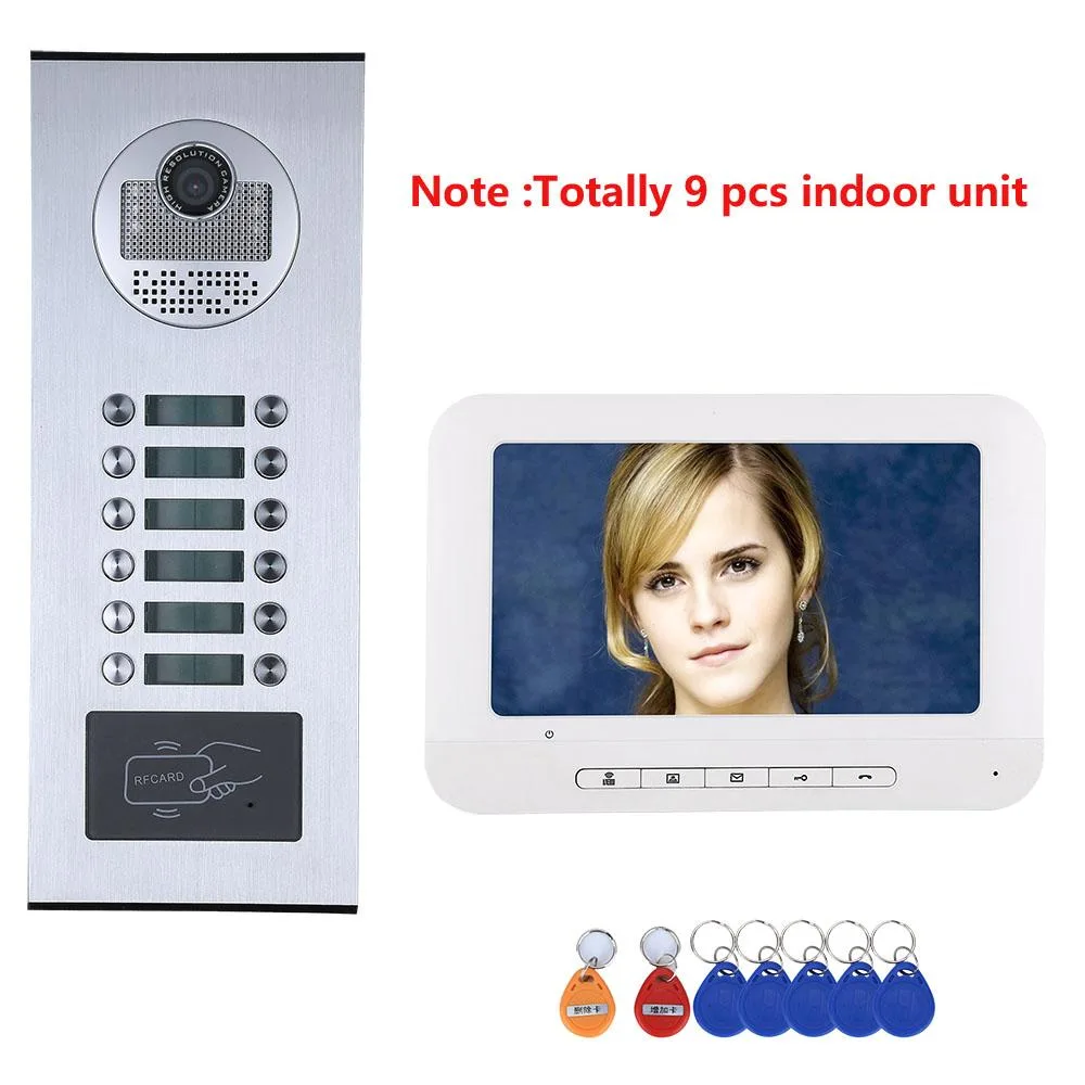 visiPower visiPower 3-Unit Video Intercom System 7 Inch Monitor 1000TVL Camera 25 Ringtones 9 Monitors — product photo