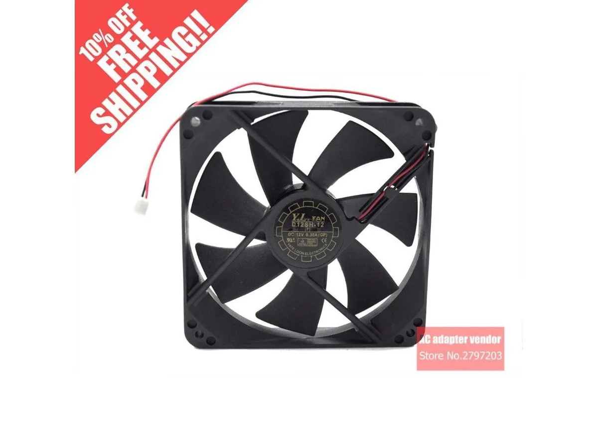Fans Fans D12SH-12 D12SM-12 12025 12V .30A case fan — product photo