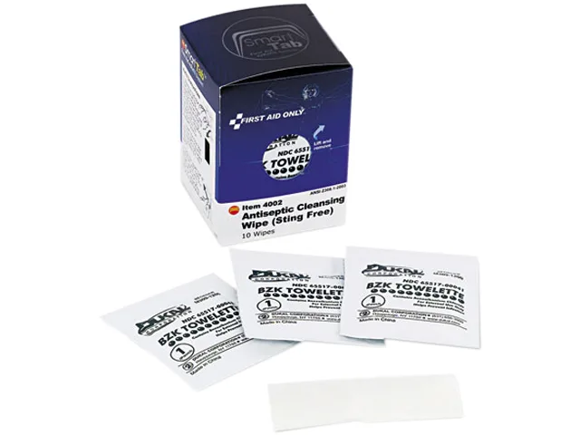 First Aid Only First Aid Only FAE-4002 Antiseptic Cleansing Wipes 10 per Box — product photo