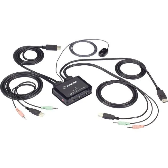 Black Box Innovations Black Box Innovations KV62-CBL 2-port KVM switch 4K60 DisplayPort 1.2 — product photo