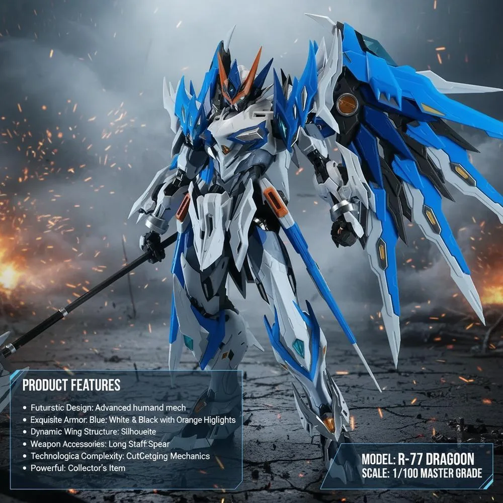 Universal Universal Bai Qi Celestial Tyrant Star MNP-XH01W 1/100 Mecha Model Kit - Majestic Color — product photo