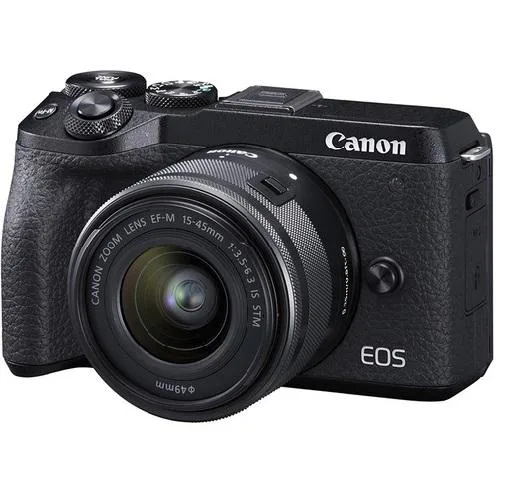 Canon Canon EOS M6 Mark II 15-45mm f/3.5-6.3 IS STM Lens Black — product photo
