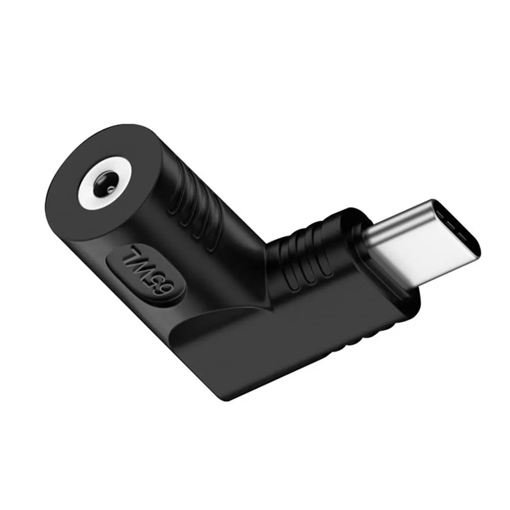 Fervit Fervit DC Jack 4.0x1.3mm to USB-C 90° 65W Power Adapter — product photo
