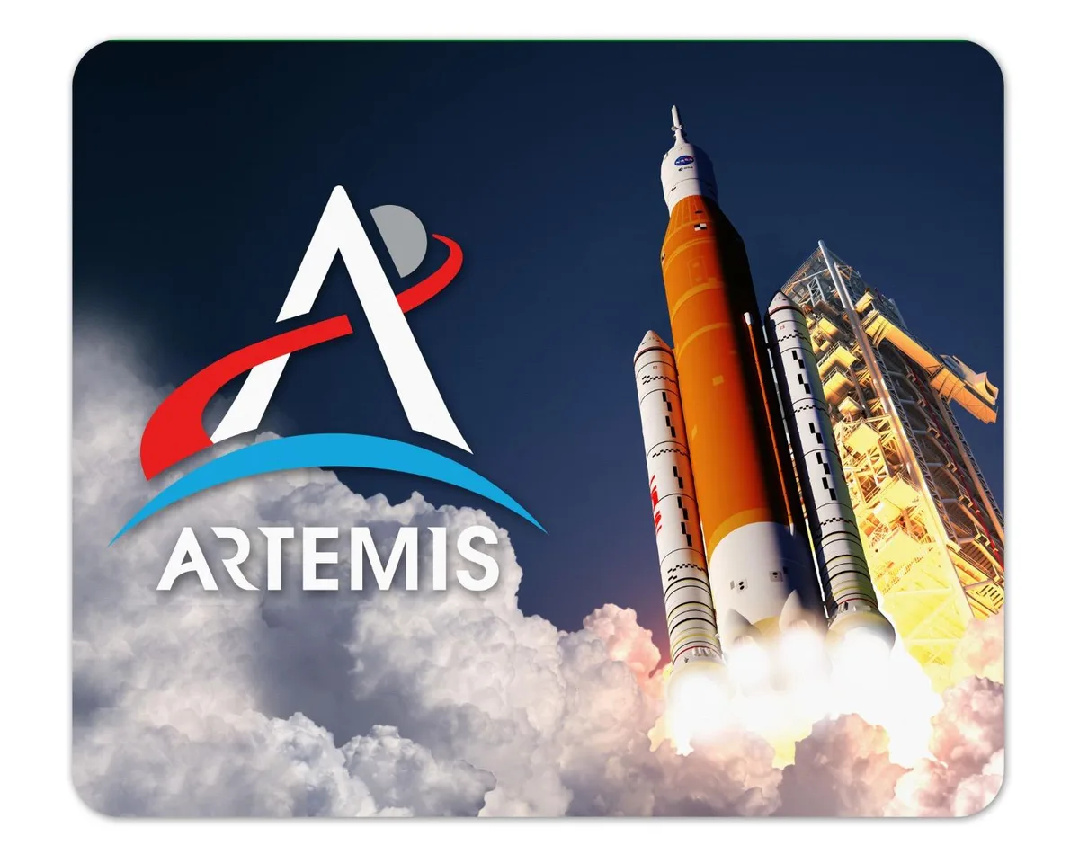 Future of Flight Future of Flight NASA Artemis Launch Mouse Pad 1/4 Thick 7.75 x 9.25 in — product photo