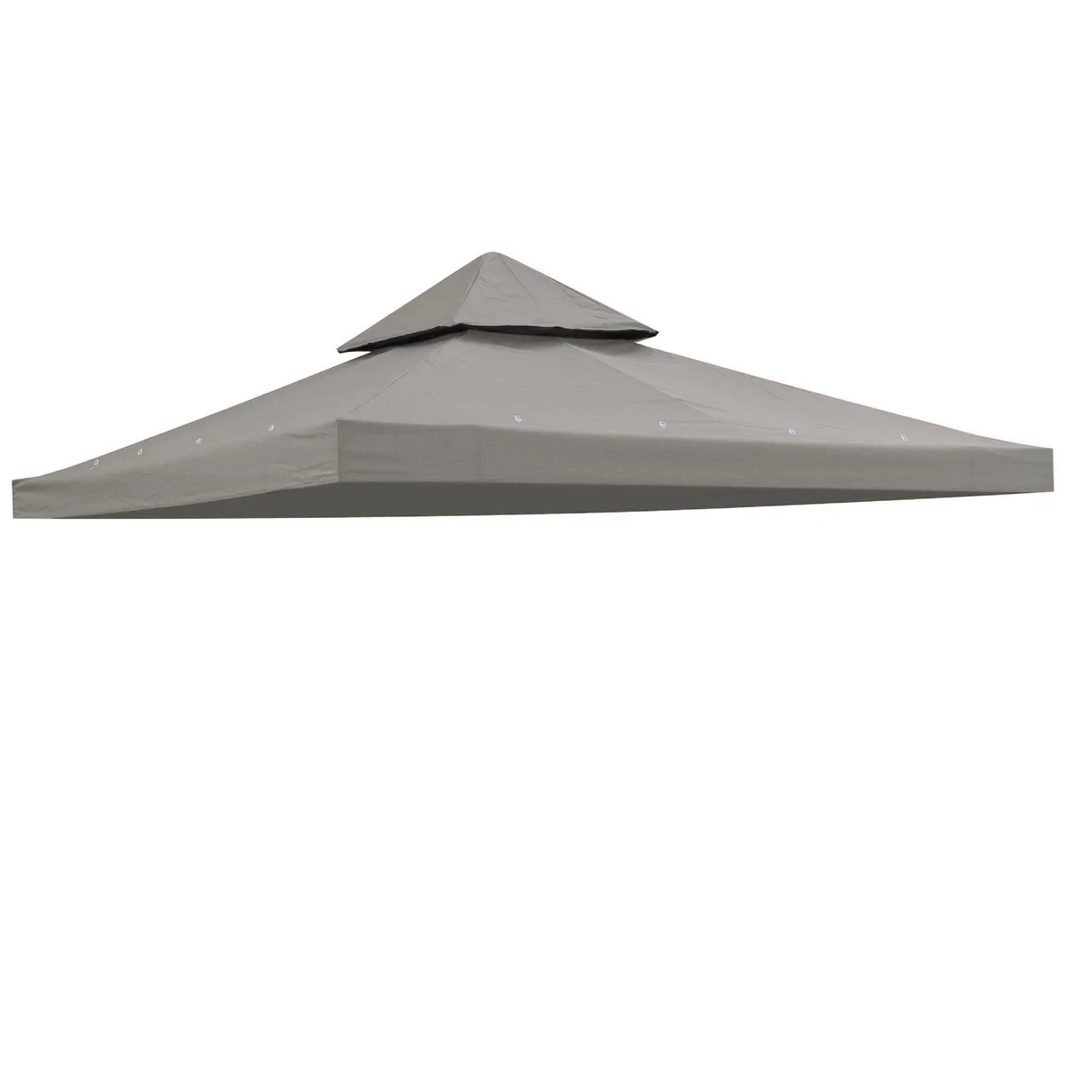 Yescom USA, Inc. Yescom USA, Inc. 07TOP008-8TWP-G09 8x8 ft 2-Tier Replacement Gazebo Canopy Top Gray — product photo