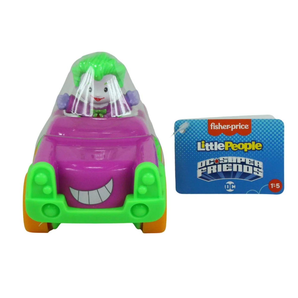 Mattel Wheels Mattel Wheels Fisher-Price Little People DC Super Friends Joker Wheelie electronics for kid — product photo