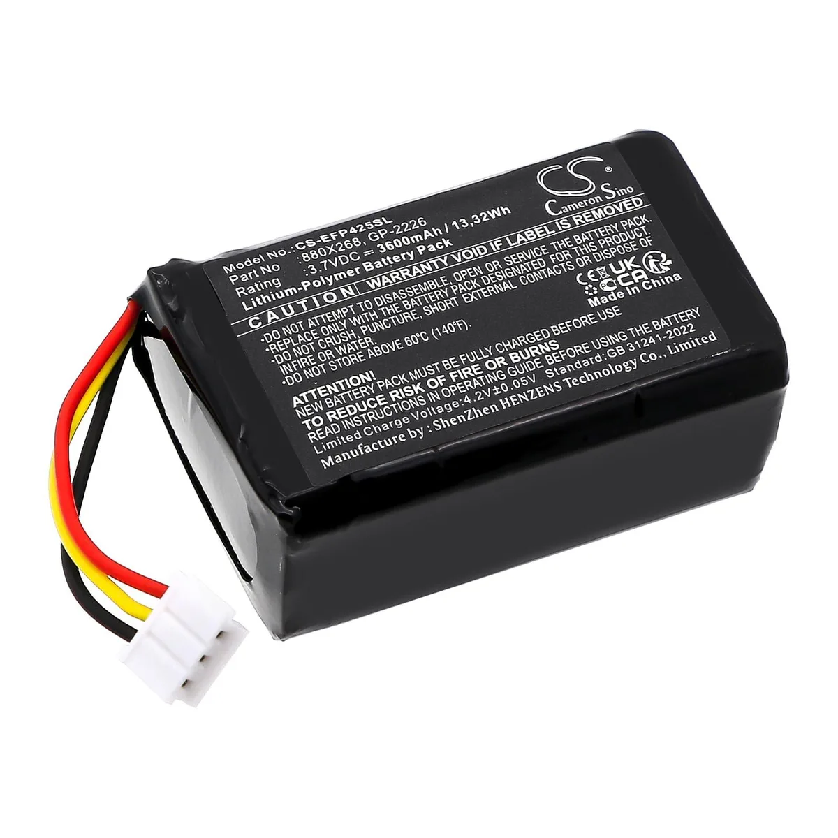  Cameron Sino EXFO FIP-425B FIP-435B 3600mAh 3.7V standard battery — product photo