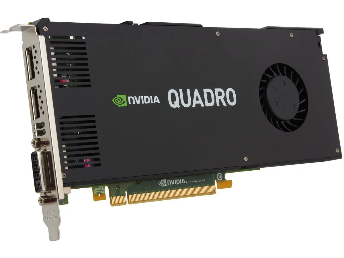 NVIDIA NVIDIA Quadro K4200 4GB GDDR5 DVI Dual DisplayPort PCI Express 2.0 x16 workstation graphics card — product photo