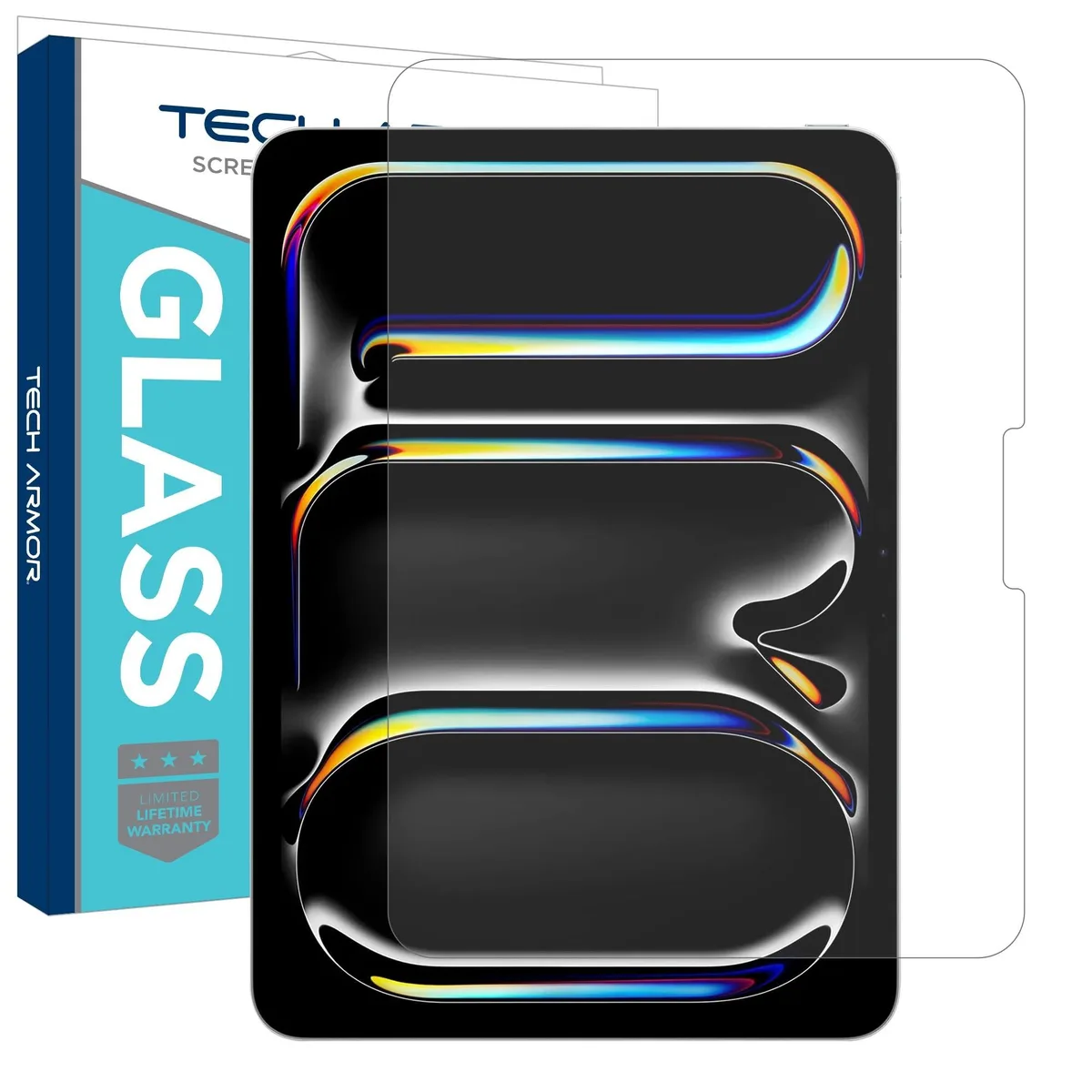 Tech Armor Tech Armor Ballistic Glass Screen Protector 11 Inch M4 2024 M5 2025 2 in 1 accessory — product photo