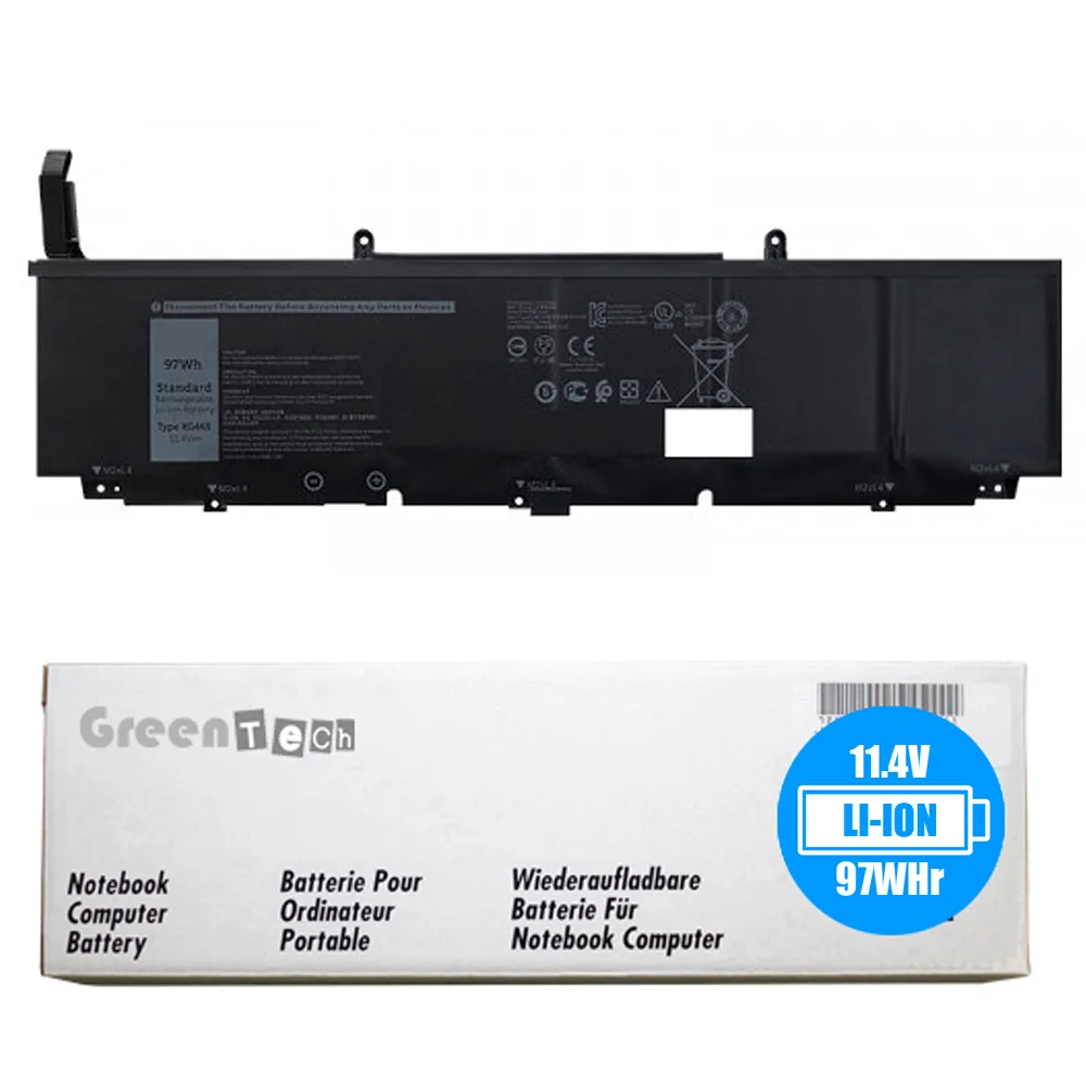 NShi NShi XG4K6 laptop battery 11.4V 8508mAh 97Whr 6 cell Dell Precision 5750 XPS 17 9700 — product photo