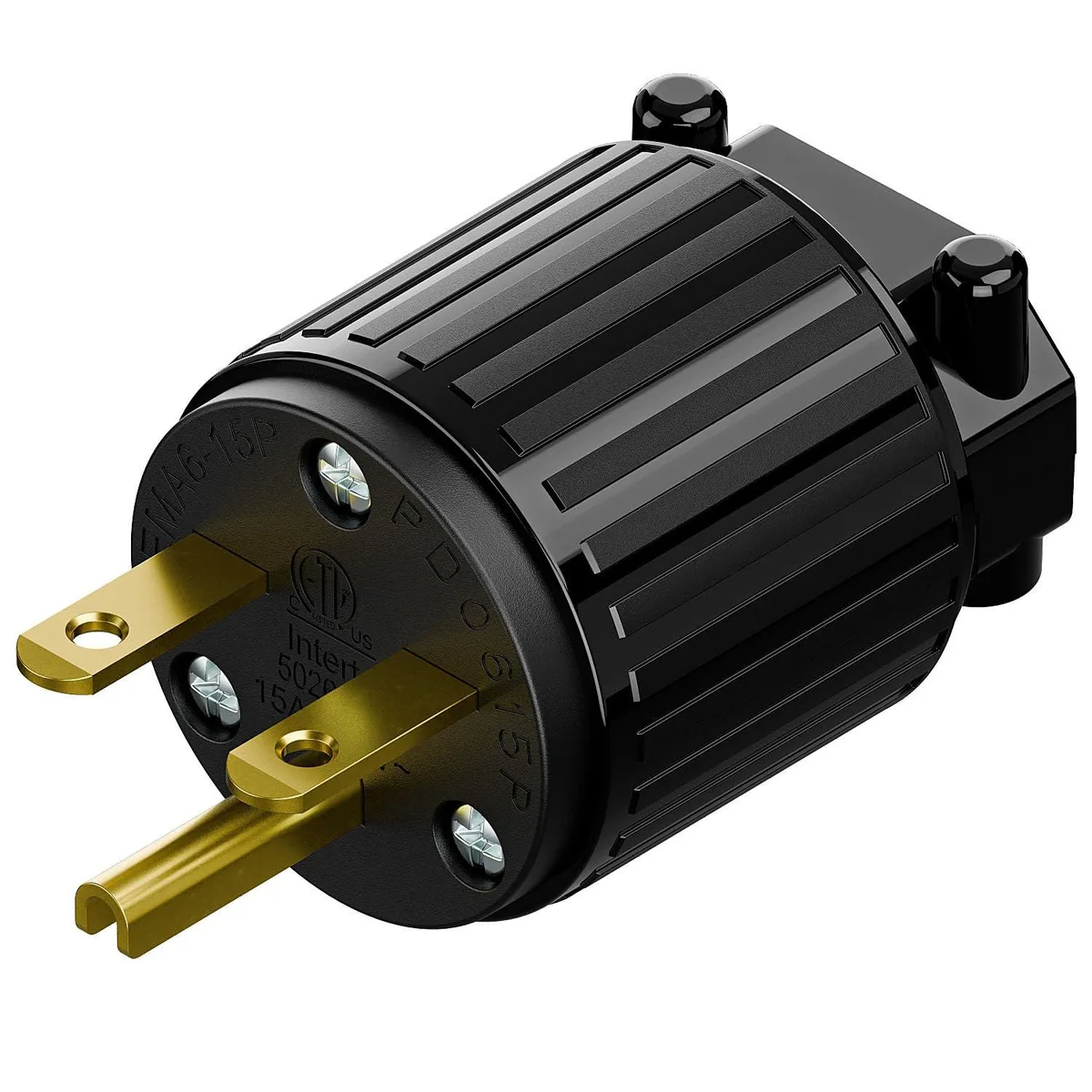 LORDWORLD LORDWORLD NEMA 6-15P 15A 250V ETL Plug Black — product photo