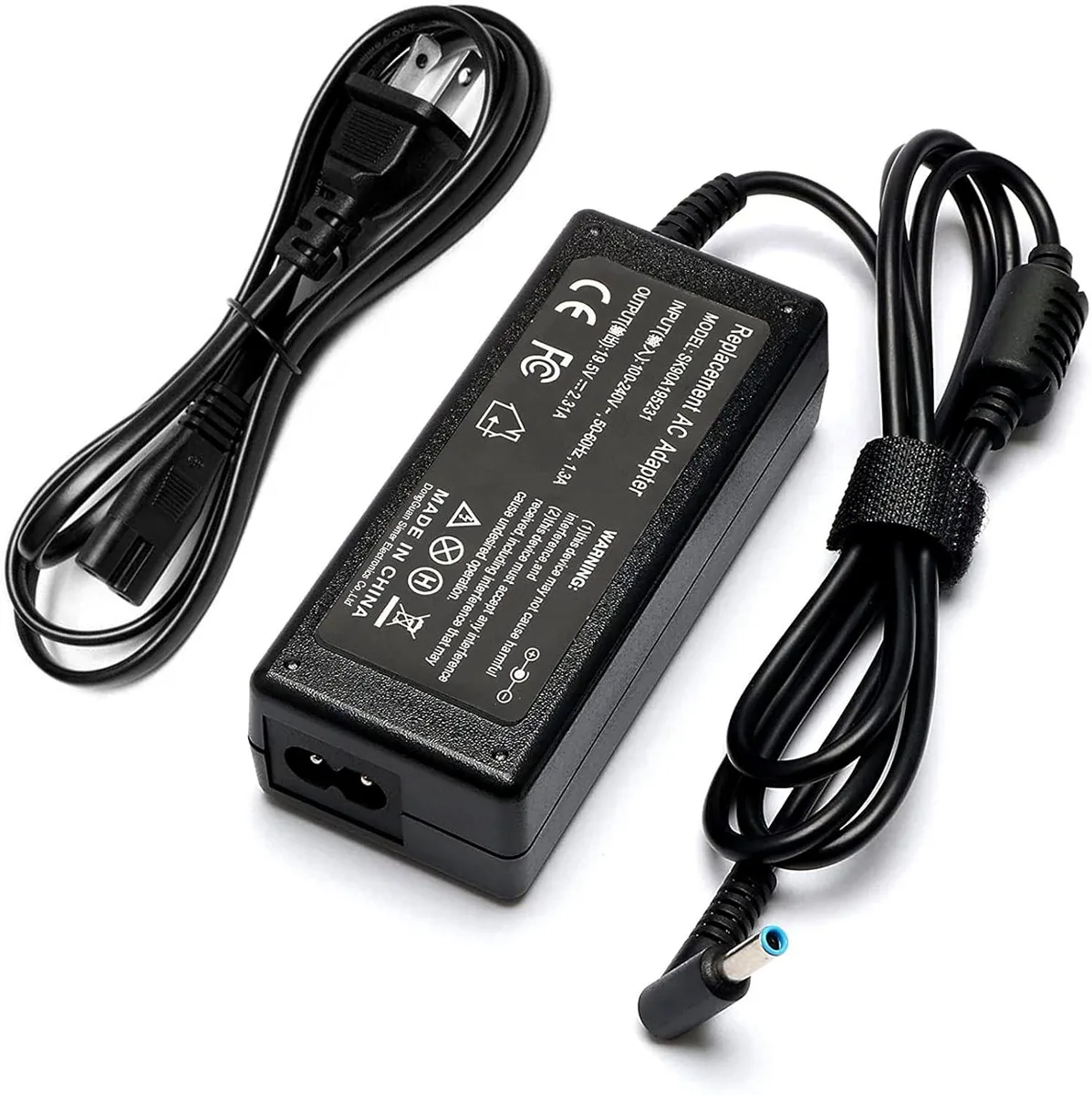  45W AC Adapter 4.5*3.0mm Blue Tip HP 15 17 — product photo